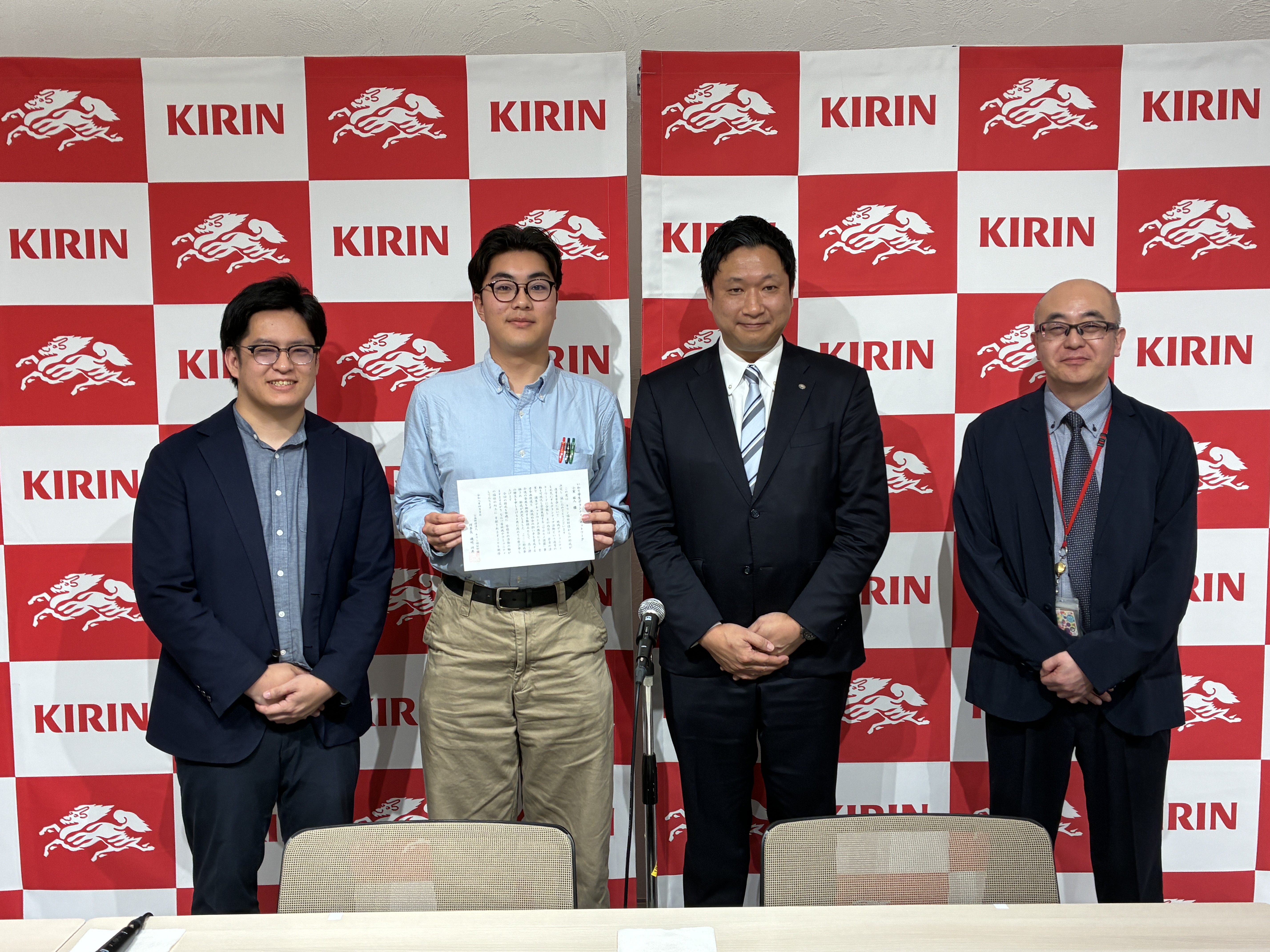 キリン・福祉のちから開拓事業　令和８年度贈呈式の様子 いわて学生ボランティアネットワーク